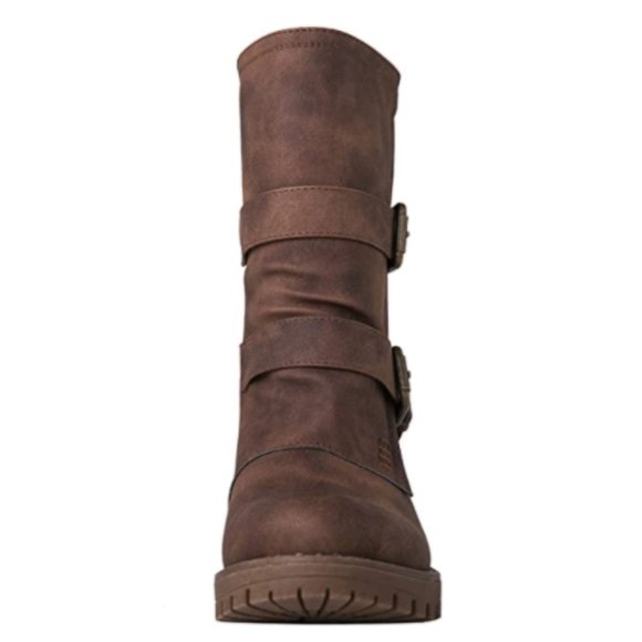 Womens Chic Buckle Fashionable Fall & Winter Boots - Picture 4 of 7